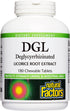 Natural Factors, Chewable DGL 400 mg, Licorice Extract for Healthy Digest, 180 Count (Pack of 1)