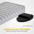 EFFILOGIC Silicone Sponge Holder Tray - Self Draining Kitchen Soap Tray Unique Kitchen Sink Organizer for Dishwashing Accessories Faucet Splash Catcher for Sink - Large 9.8" x 5.8" Grey