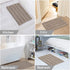 Chenille Bathroom Rugs Set Non-Slip Bath Mats for Bathroom Extra Soft and Absorbent Shaggy Bath Mats for Bathroom Floor Indoor Mat for Kitchen/Entryway (Standard: 20" x 32" and 17" x 24"),Taupe