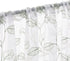 Topick Embroidered Sheer Curtains for Living Room Botanical Tile Sage Window Curtains Leaf Geometric Semi-Sheer Drapes for Bedroom Pole Top 2 Panels 63 inch