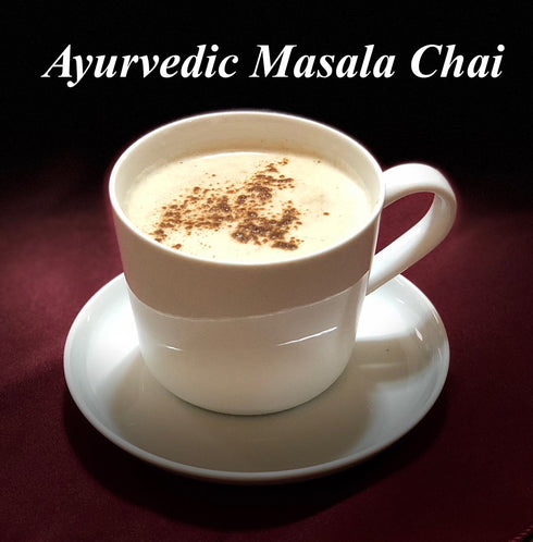 Ayurvedic Organic Masala Chai powder; No added sugar or sweetener; 4oz (100 Servings) - Caffeine free - Made with Ceylon (true) Cinnamon - Great for Vegan Lattes and Smoothies