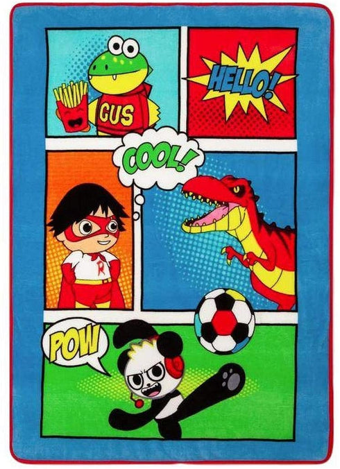 Ryans World Kids Plush Throw Blanket Super Soft Boy Girls