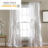 Lush Decor, White Serena Window Panel for Living, Dining Room, Bedroom (Single Curtain), 84 x 54 L