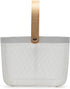 This Wire Basket, Hanging Kitchen Basket Fruit Basket With Wooden Handle Handles can Store Household Items like Fruits and Vegetables and can Also be Stacked to Save Space.?White?