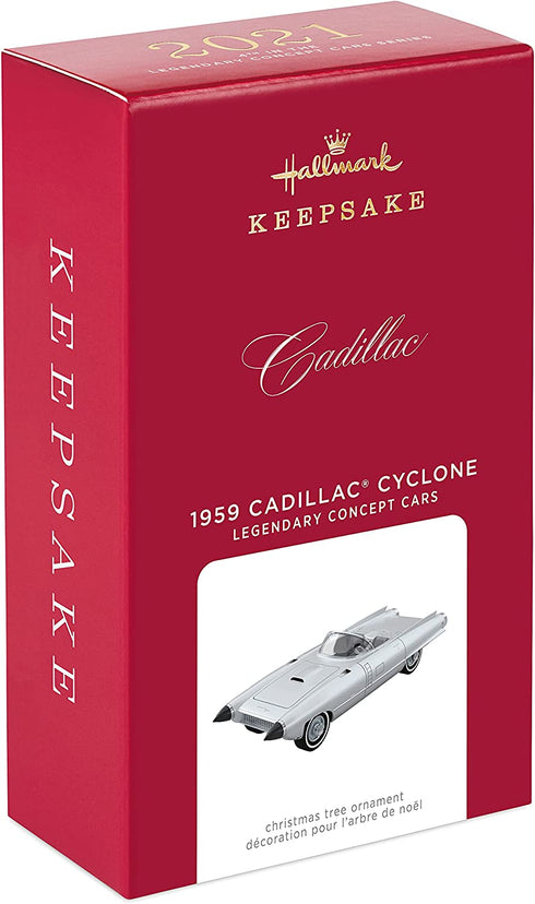 Hallmark Keepsake Christmas Ornament 2021, Legendary Concept Cars 1959 Cadillac Cyclone, Metal