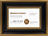 Space Art Deco, 8.5x5.5 Business License Frame, Professionals Certificate Frame, Tempered Glass Wall Hangers or Easel Stand Display (Ornate Gold/Black)