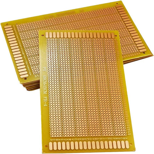 YUNGUI 5PCS Perf Board Stripboard,9X15cm Copper Circuit Board Single Sided PCB Board Breadboard For DIY Arduino Soldering and Electronic Experiment