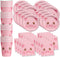 Birthday Party Supplies Set Plates Napkins Cups Tableware Kit for 16 ¦ (Pig)