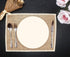 FiveRen Burlap Placemats Jute Rustic Table Mats Ladder Lace Look & One of Life's Little Home Luxuries for Parties, Weddings, Special Occasions, BBQ's, Holidays, Everyday Home Decor (Set of 8)