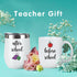 Teacher Gift, Before School After School Teacher Coffee Mug and Wine Tumbler Set, Thank You Appreciation Gift for Teacher Professor Teaching Assistant, 12 Oz Stainless Steel Tumbler 11 Oz Coffee Mug