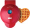 Dash Mini Waffle Maker Machine for Individuals, Paninis, Hash Browns, & Other On the Go Breakfast, Lunch, or Snacks, with Easy to Clean, Non-Stick Sides, Red Heart 4 Inch