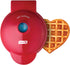 Dash Mini Waffle Maker Machine for Individuals, Paninis, Hash Browns, & Other On the Go Breakfast, Lunch, or Snacks, with Easy to Clean, Non-Stick Sides, Red Heart 4 Inch