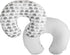 Boppy Nursing Pillow Cover - Premium , Gray Elephants Plaid, Soft, Quick-Dry Microfiber Fabric, Fits Boppy Bare Naked, Original and Luxe Breastfeeding Pillow , Awake Time Only