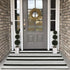 Black and White Striped Rug 27.5"x43" Outdoor Doormat Cotton Hand Woven Welcome Doormats Reversible Layered Door Mats Farmhouse Indoor Outdoor Runner Rug for Front Porch Entryway Laundry Room Kitchen