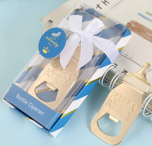 12 Pcs Royal blue Prince Baby Shower Favors for Boy,POPPINS'BOTTLE bottle opener Baby Shower Favor For Guests Boy Baby Shower Decoration Goodiebag Supplies,Baby Shower Souvenirs (Royal Blue, 12)