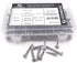 Comdox 410 Stainless Steel Self Drilling Screws Kit Set, Pan Head Phillips Sheet Metal Tek Screws Assortment Kit, Modified Truss Head, 8-18 Thread Size, 5/8" to 1-1/2" Length (Pack of 200)