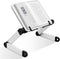 Book Stand Multifunctional Adjustable Laptop Stand Book Holder Tray with Clips Ergonomic Multi Heights Angles Adjustable Cooking Bookstand for Textbook Recipe Magazine Laptop Tablet Portable