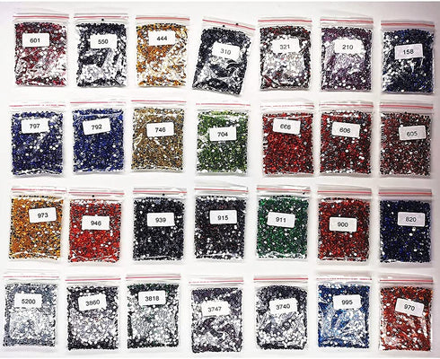 CRPSEN 5D Shiny Crystal Diamond Rhinestone Sparkle Diamonds General 28colors (2000pcs)