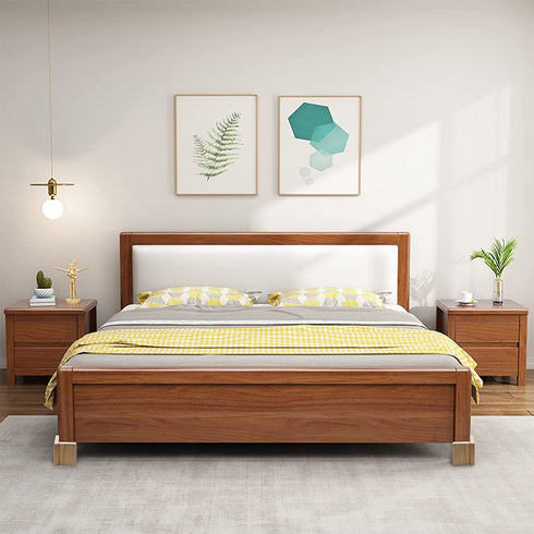 HONJIE Set of 4 Bed Risers Furniture Square Risers 2 Inches Wooden Solid Wood Original Color For DIY Painting Sofa Couch Chair Table Increase Legs