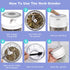 CHIIMODA 3.5'' Electric Herb Grinder for Spice, Efficiency 3.4oz Large Grinder for Grinding Fresh and Dry Herb, Portable USB Charge Herb Grinder with Clear Chamber, Clean Brush and Tweezers As a Gift