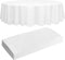 4 White Round Plastic Tablecloth - 84" Plastic Table Cloth | Disposable Tablecloths | White Tablecloths | Plastic Table Cover | Paper Tablecloths for BBQ, Party, Fine Dining, Wedding, Outdoor