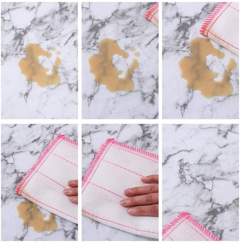 YADA Vinyl Flannel Backed Tablecloth Waterproof Oil-Proof Wipeable PVC Table Cloth for Restaurants Picnic Dining Durable Table Cover Used Indoor/Outdoor(White Marble 60 Inch Square)