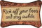 Manual 12.5 x 8.5-Inch Decorative Throw Pillow, Kick Off Your Boots