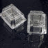 Twdrer 100 Pack Disposable Clear Plastic Clamshell Hinged Food Portable Square Containers for Salads,Fruit,Hamburgers,Sandwiches,Cupcake(5.3" x 4.2" x 3.4")