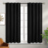 BGment Black Blackout Curtain Blinds - 38 x 45 Inch Thermal Insulated Rod Pocket and Back Tab Blackout Curtains for Kitchen/Home Decor/Bedroom, 2 Window Curtain Panels