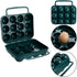 ZEAYEA 3 Pack Eggs Carrier with Handle, 36 Eggs Camping Egg Holder for Organize Eggs and Prevent Eggs from Cracking, Portable Egg Container for Travel, Outdoor Hiking, Picnic, Green