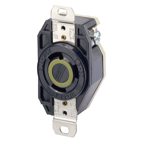 Leviton 2610 30Amp 125V Flush Mount Locking Receptacle, Black