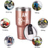 39 Plus One Middle Finger Mug Tumbler for Men Women, Funny Turning 40 Years Old Bday Tumbler Idea for Wife Friends Sister Coworker, 30 Oz Stainless Steel Insulated Travel Tumbler, Rose Gold
