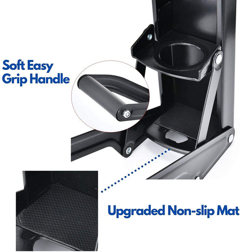 Can Crushers for Recycling, Aluminum Can Crusher for 16oz & 12oz Soda & Beer Can, Wall Mounted Can Smasher with Gloves