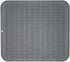 ZLR Dish Drying Mat, Multiple Usage Silicone Dish Drying Mat, Easy to Clean Drying Mat for Kitchen Counter, Grey, 16 inches x 18 inches, XL