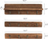 YCOCO Vintage Wood Coffee Mug Holder Stand Wall Mounted, for Coffee Mugs Cups and Tea Cup Storage Rack Holds 12 Mugs,Set of 3