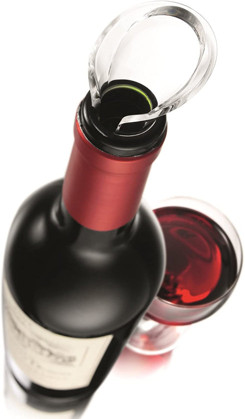 Vacu Vin Crystal Wine Server Set of 2 - Black