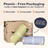 Betterway Bamboo Paper Towels - 6 Rolls, 2 Ply - Plastic Free, Disposable Kitchen Paper Towels - Select Size, Tree Free, Compostable, Strong & Absorbent - Sustainable Product w/ Eco Friendly Packaging
