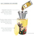 Tea Forte Kati Cup Soleil, Ceramic Tea Infuser Cup with Infuser Basket and Lid for Steeping Loose Leaf Tea