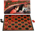 Kangaroo - Checkers Board Game - Multiplayers Mind Blowing Strategy Board Games - Portable Educational Travel Paper Checkers - Includes Large Board w/ 24 Checkers (12 Red and 12- Black) 15x15 Inches