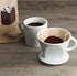 Aerolatte Pour Over Coffee Dripper Reusable Filter Cone Brewer, Number 2-Size, Ceramic, Brews 2 to 6-Cups