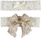 Ivy Lane Design Country Romance Bridal Garter Set, Large, Ivory