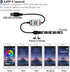 LED Strip Lights, LED Lights for Bedroom Bluetooth Music Sync, 16.4ft 5V USB Powered LED Light Strip Waterproof, 150LEDs RGB 5050 Color Changing with App Control