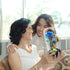 Valentines Day Gifts for Women, Birthday Gifts Thanksgiving Gifts Forever Preserved Rose Flower Gifts Beauty and The Beast Rose in Glass Dome with Warm Light, Unique Gift for Her Women Mom (Blue)