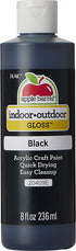 Apple Barrel Gloss Acrylic Paint in Assorted Colors (8 oz), 20409 Gloss Black
