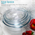 Clear Round Glass Casserole by NUTRIUPS | With Lid, Heat, Cold and Shock Proof,Oven, Freezer and Dishwasher Safe,0.65 L