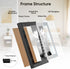 Nacial Picture Frames 5x7 Set of 4, Black Photo Frame, Display 4x6 Photo with Mat and 5x7 photo without Mat, Picture Frames Collage for Wall or Tabletop
