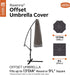 Classic Accessories Ravenna Water-Resistant 13 Foot Offset Patio Umbrella Canopy Cover
