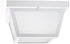 CORAMDEO 9.25? Square Ceiling Light, Porch Light, Entry, Outdoor Hallway, Damp Location, Built in LED Gives 125W of Light, 1200 Lumens, 3K, White Powder Coat Finish with Frosted Glass