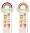 WILLBOND 2 Pieces Rainbow Hair Bows Holder Tassels Headband Organizer for Baby Girls Clips Organizer Wall Hanging Storage Decor Bedroom Living Room