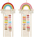 WILLBOND 2 Pieces Rainbow Hair Bows Holder Tassels Headband Organizer for Baby Girls Clips Organizer Wall Hanging Storage Decor Bedroom Living Room